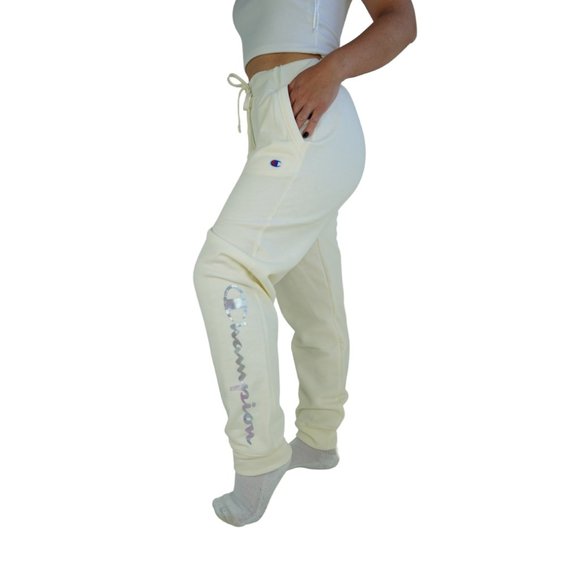 Champion Athletics Joggers Women Pants PowerBlend Graphic Logo | Many Size | NEW - Picture 1 of 7
